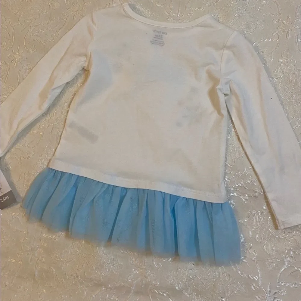Carter’s 2 piece wish top & snowflake leggings set